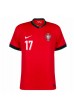 Portugal Rafael Leao #17 Fotballdrakt Hjemme Klær EM 2024 Korte ermer